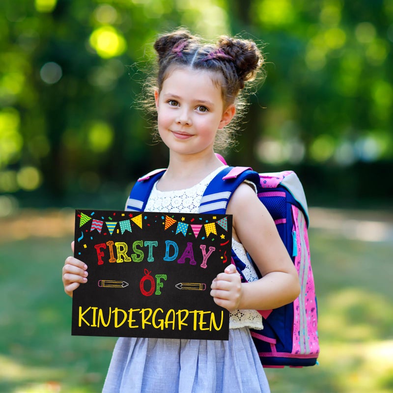 PETCEE First & Last Day of School Photo Prop Sign 10''x8'' Back to School Photo Prop Signs for Kids Girls Boys Reusable 15 Grades Preschool Kindergarten to College Photo Props Gifts - Image 5